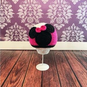 Crochet Minnie Mouse Inspired Hat